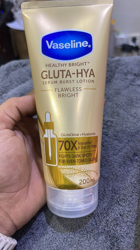 Vaseline Healthy Bright Gluta-Hya Serum Burst Lotion – Flawless & Bright (200ml)