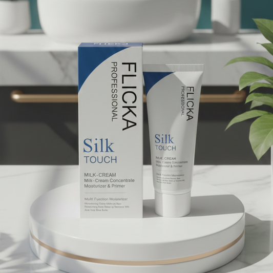 FLICKA Professional Silk Touch Milk-Cream | Moisturizer, Makeup Base & Primer (Multi-Function)
