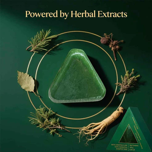 Herbal Extract Solid Cleansing Bar | Natural Plant-Based Soap for Skin & Hair Care