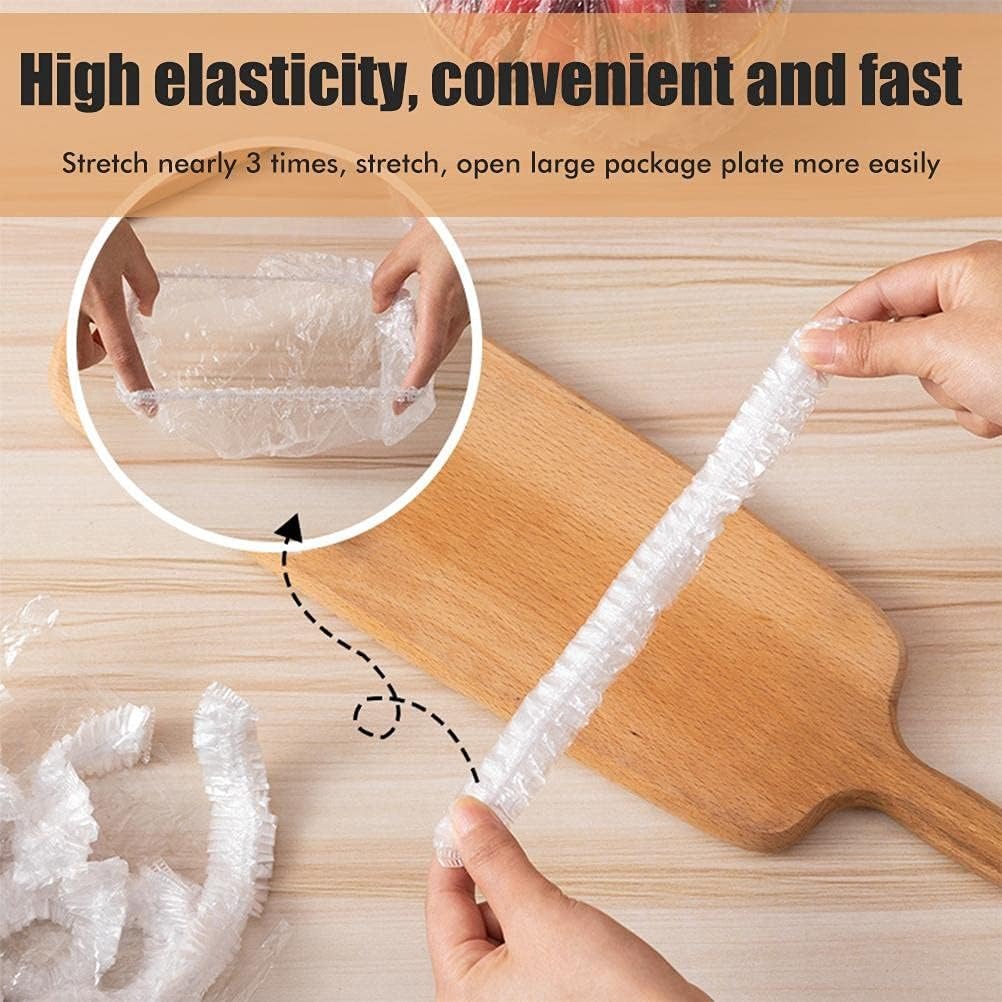 100pcs Disposable Flexible Transparent Plastic Food Storage Bags – Resealable & Multi-Purpose