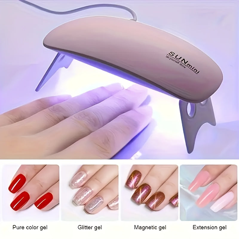SUNmini Portable UV LED Nail Lamp – Fast Drying, Compact & Powerful!