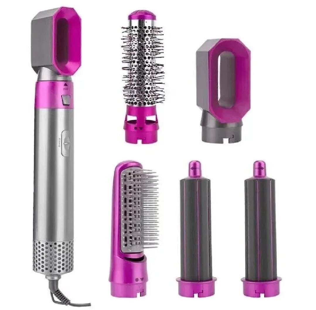 Professional 5-in-1 Hair Dryer Brush Set – Curl, Smooth & Volumize Instantly