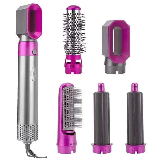 Professional 5-in-1 Hair Dryer Brush Set – Curl, Smooth & Volumize Instantly