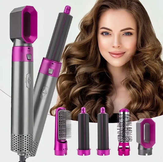 Professional 5-in-1 Hair Dryer Brush Set – Curl, Smooth & Volumize Instantly