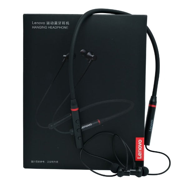 Lenovo HE05X Bluetooth 5.0 Neckband Earphones – Wireless Sports Headphones with Deep Bass & Long Battery Life