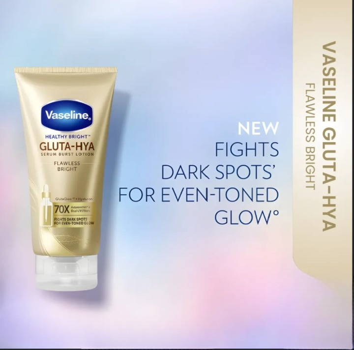 Vaseline Healthy Bright Gluta-Hya Serum Burst Lotion – Flawless & Bright (200ml)