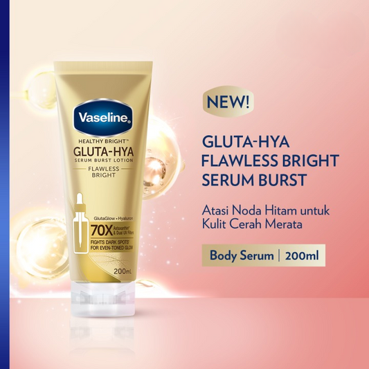 Vaseline Healthy Bright Gluta-Hya Serum Burst Lotion – Flawless & Bright (200ml)
