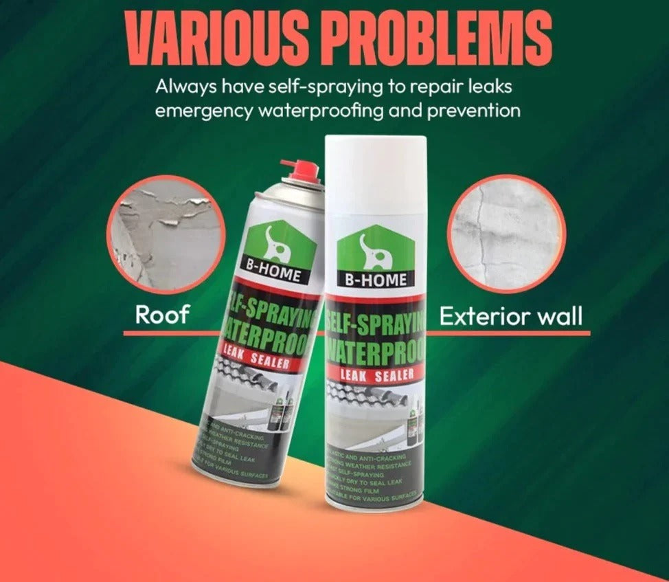 B-Home Waterproof Leak Sealer Spray – Instant Leak Fix for Roofs, Pipes & Walls