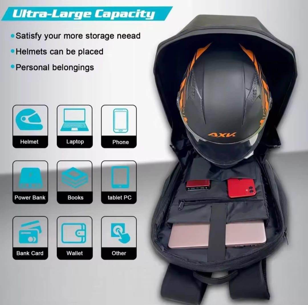LED Smart Mask Backpack – Programmable Display | With Power Bank | App-Controlled | Hard Shell Design