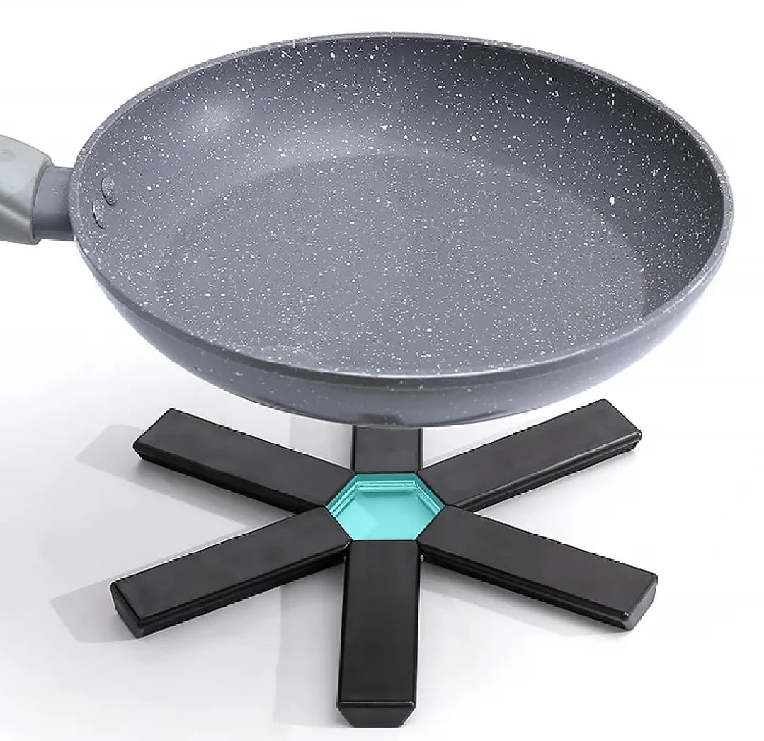 Premium Folding Silicone Pot Mat – Heat-Resistant, Non-Slip Expandable Trivet for Kitchen & Dining