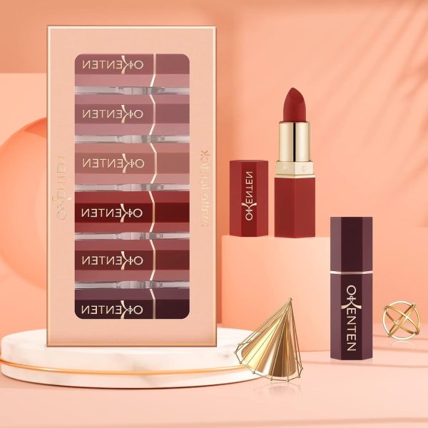 6 Pcs High Pigmented Lipstick Pack – Creamy Formula, Multicolor Shades, Long-lasting, Smooth & Vibrant Finish For Everyday Wear And Special Occasions