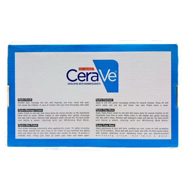 CeraVe Moisturizing Facial Kit – 6-Step Hydra Skincare Set for Face & Body | Cleanser, Moisturizer, Exfoliator & More | Dermatologist-Developed