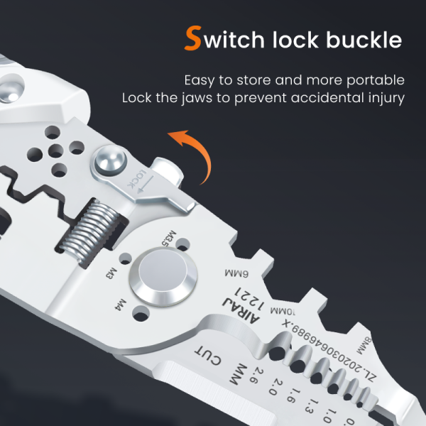 Multi-Function Wire Stripper & Cutter – 10-in-1 Electrical Tool for Cutting, Stripping, Crimping & Screw Work